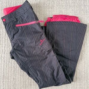 Burton Women’s Black with Pink Accents Snow Pants - size M